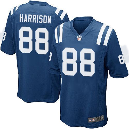 Men's Game Marvin Harrison Nike Jersey Royal Blue Home - #88 NFL Indianapolis Colts